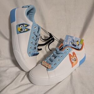 Bluey Shoes For Adults - White and Blue